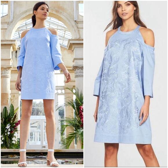 Ted Baker London Jettas Cut Out Embroidered Tapestry Shift Dress, Size 12, NWT - Picture 12 of 12